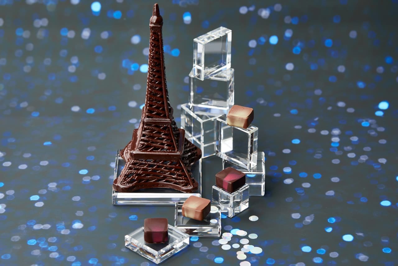 "Fireworks" and "Eiffel Tower" chocolates on Jean-Paul Evan