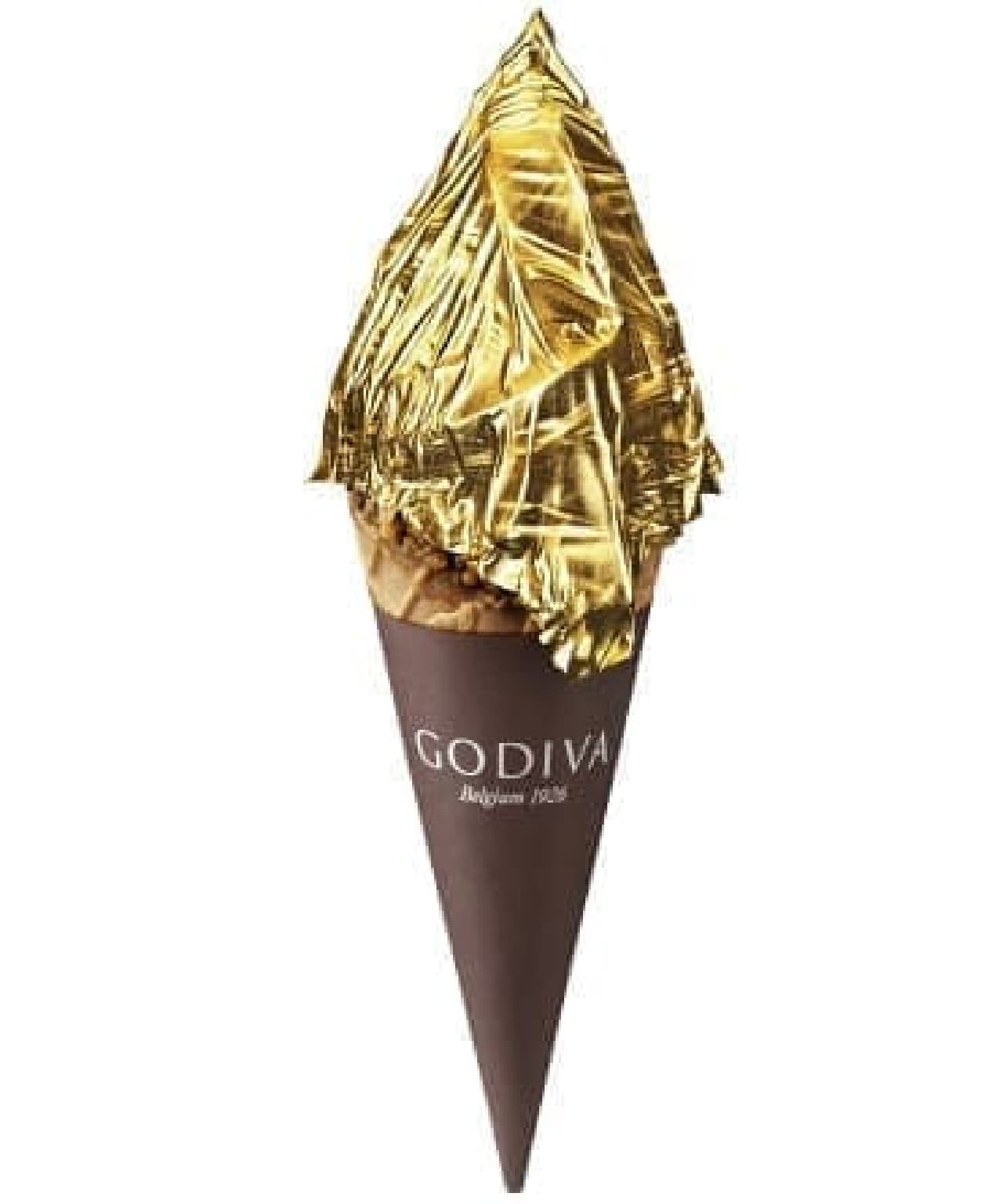 Godiva's "soft serve ice cream GOLDEN"