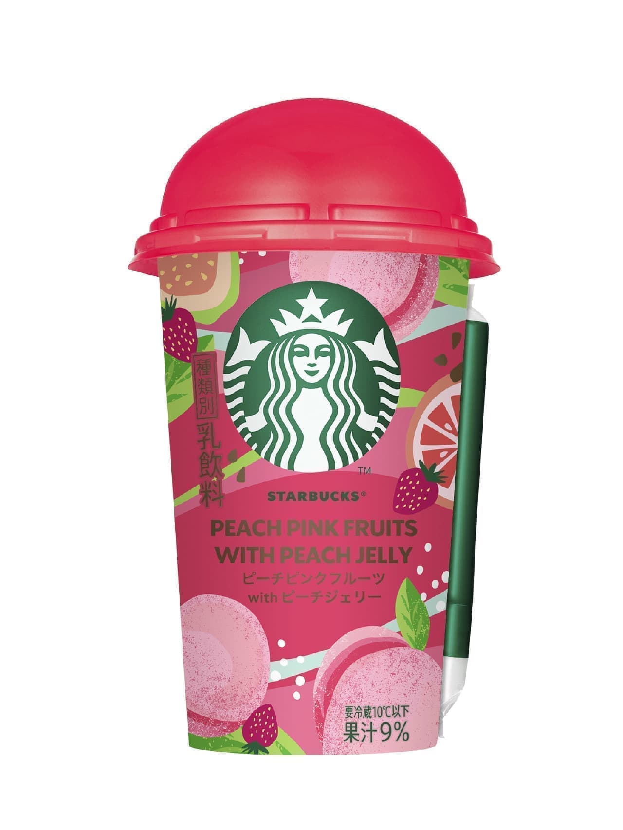 Starbucks Peach Pink Fruit with Peach Jerry