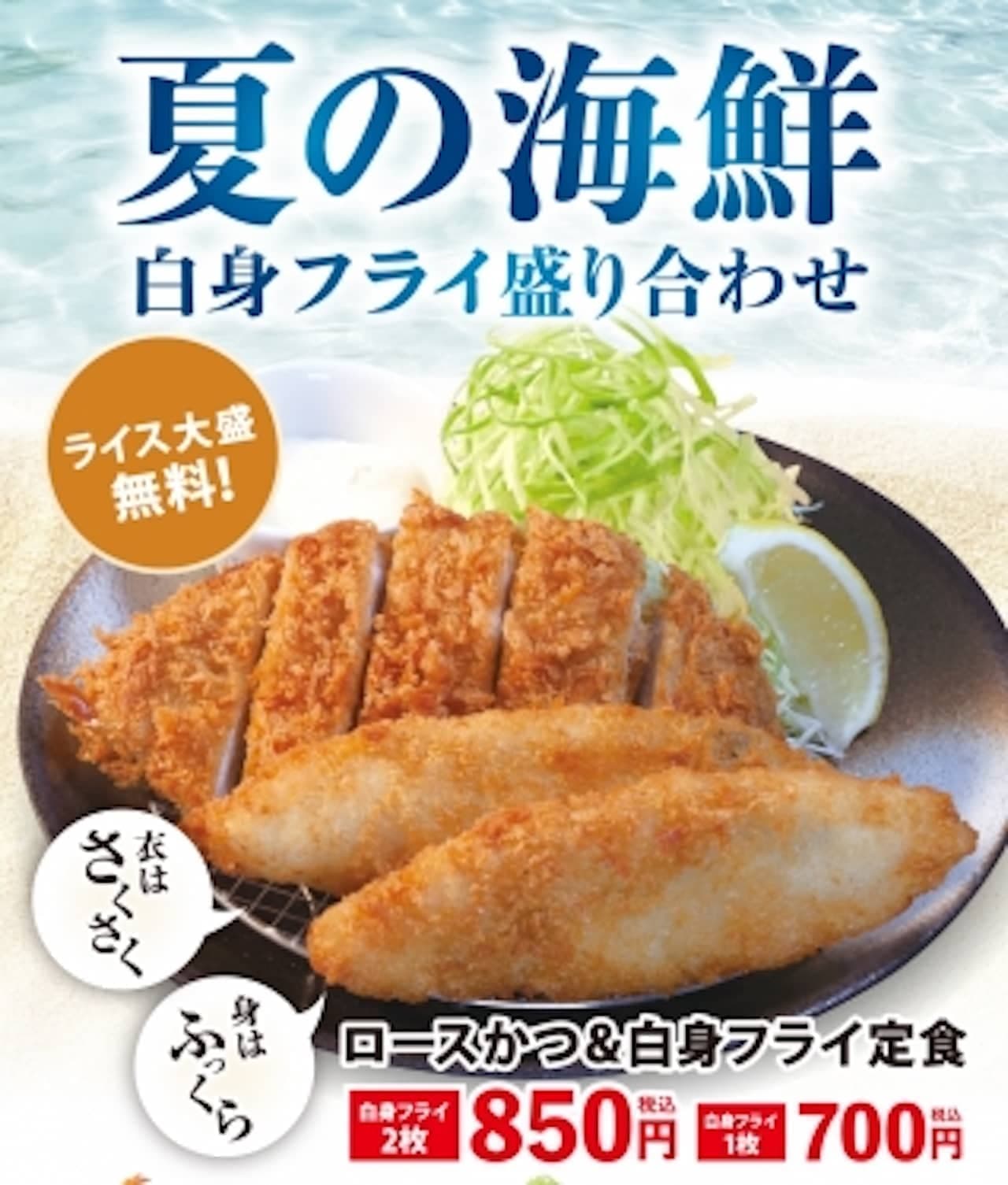 Matsunoya "Fried white meat set meal"