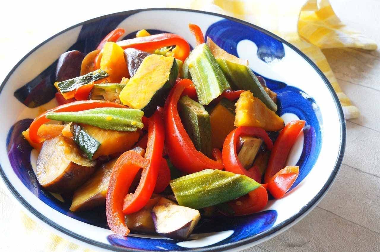 Nanban pickles of summer vegetables