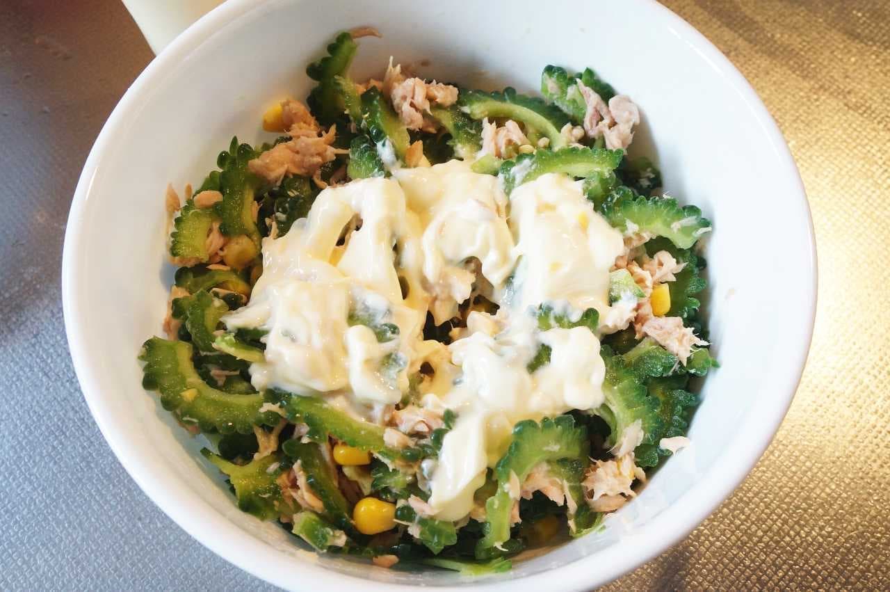 Bitter gourd curry mayo salad