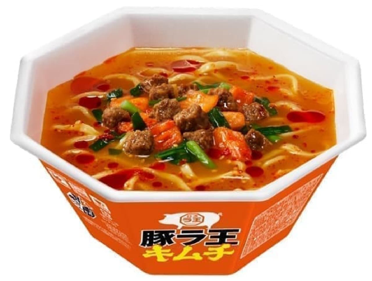 "Nissin Pork Lao Kimchi" with full stamina and delicious food