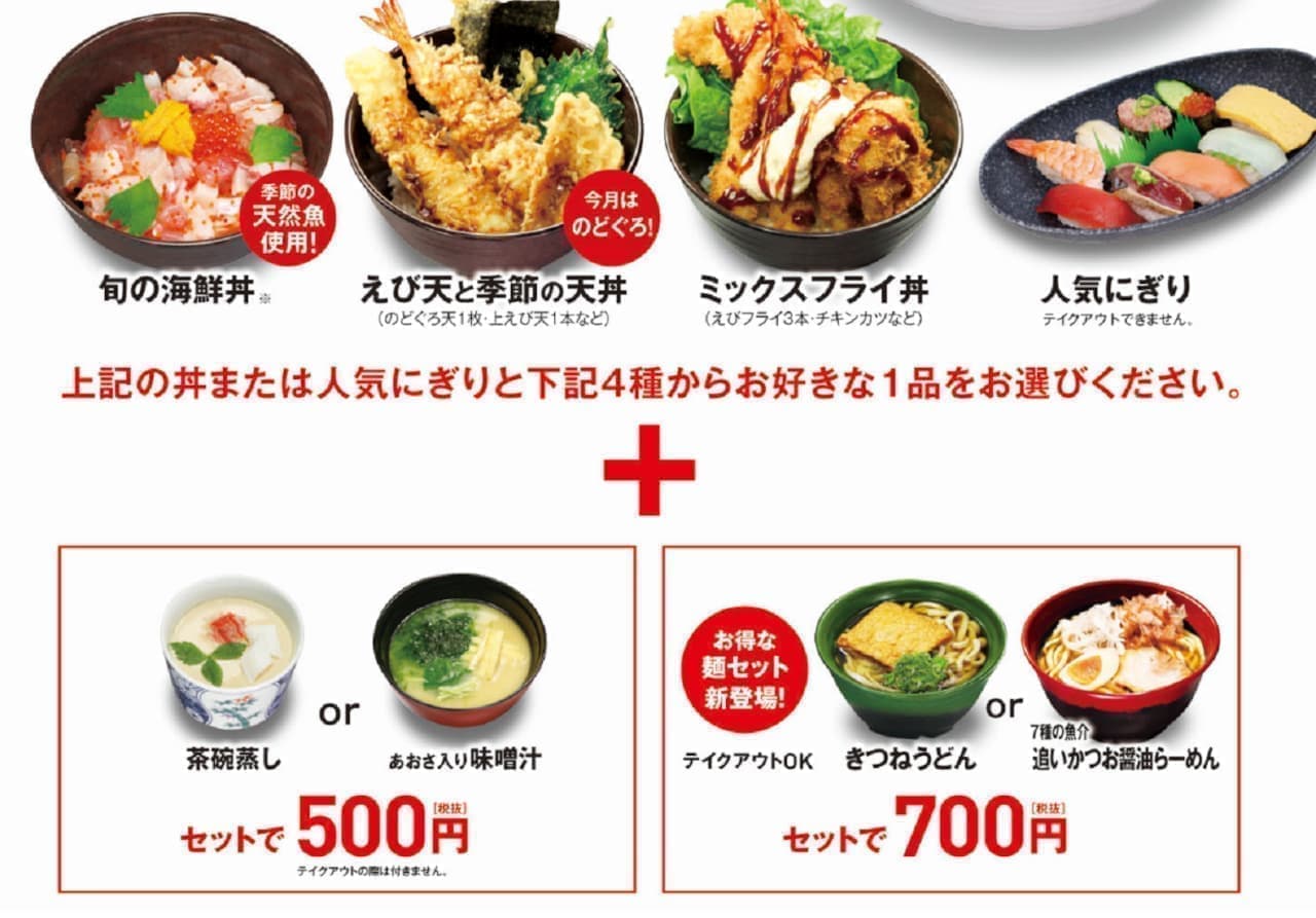 くら寿司 丼とラーメンが700円でセットに 期間限定 Go To くら寿司キャンペーン えん食べ