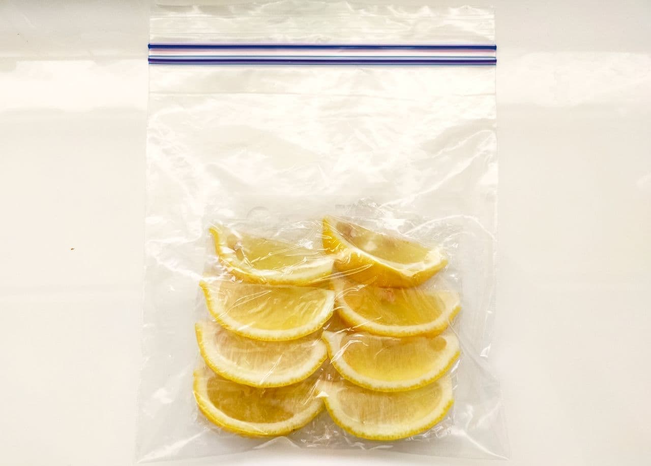 レモンの冷凍保存方法