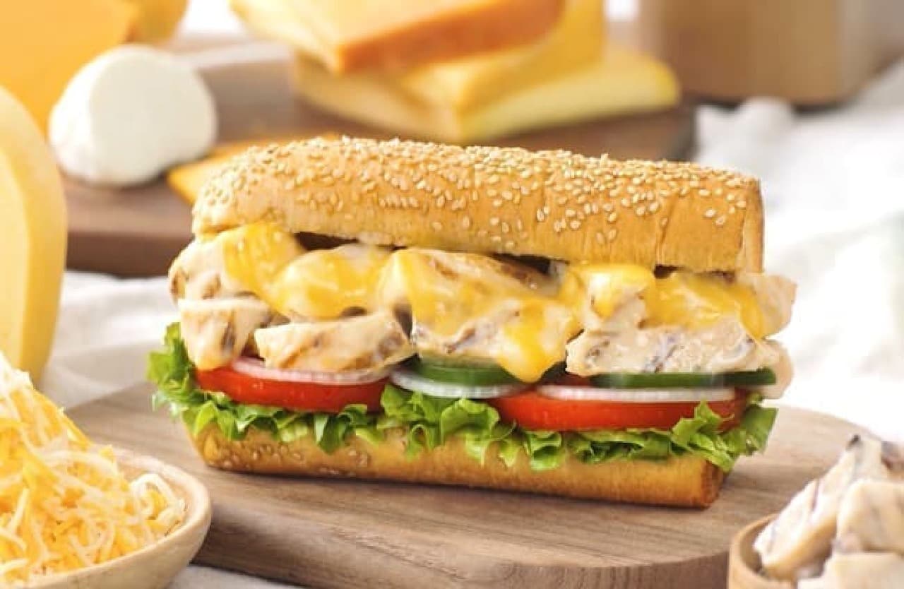 Subway quattro cheese creamy chicken-luxury porcini sauce-