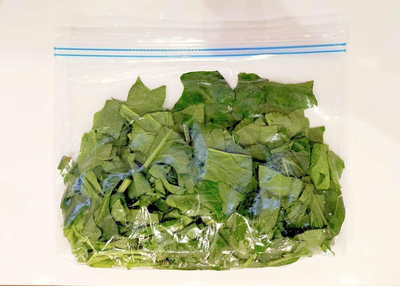 ほうれん草＆小松菜の冷凍保存方法