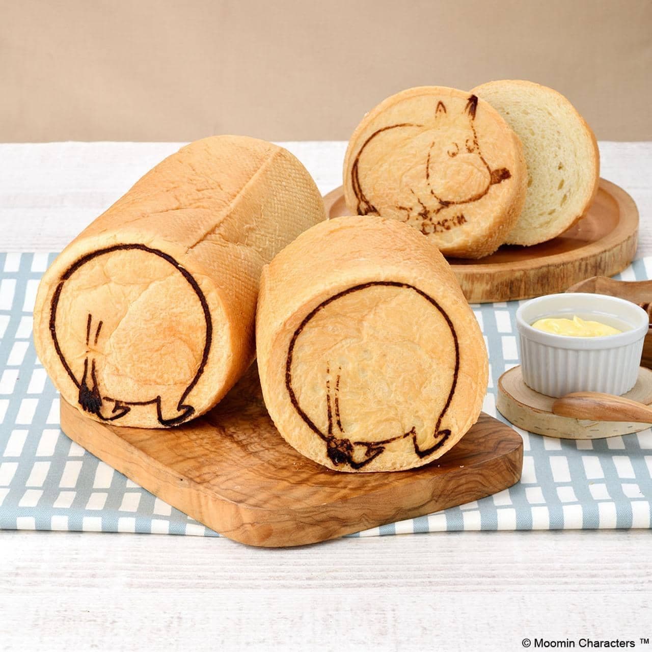 Moomin round buttocks bread