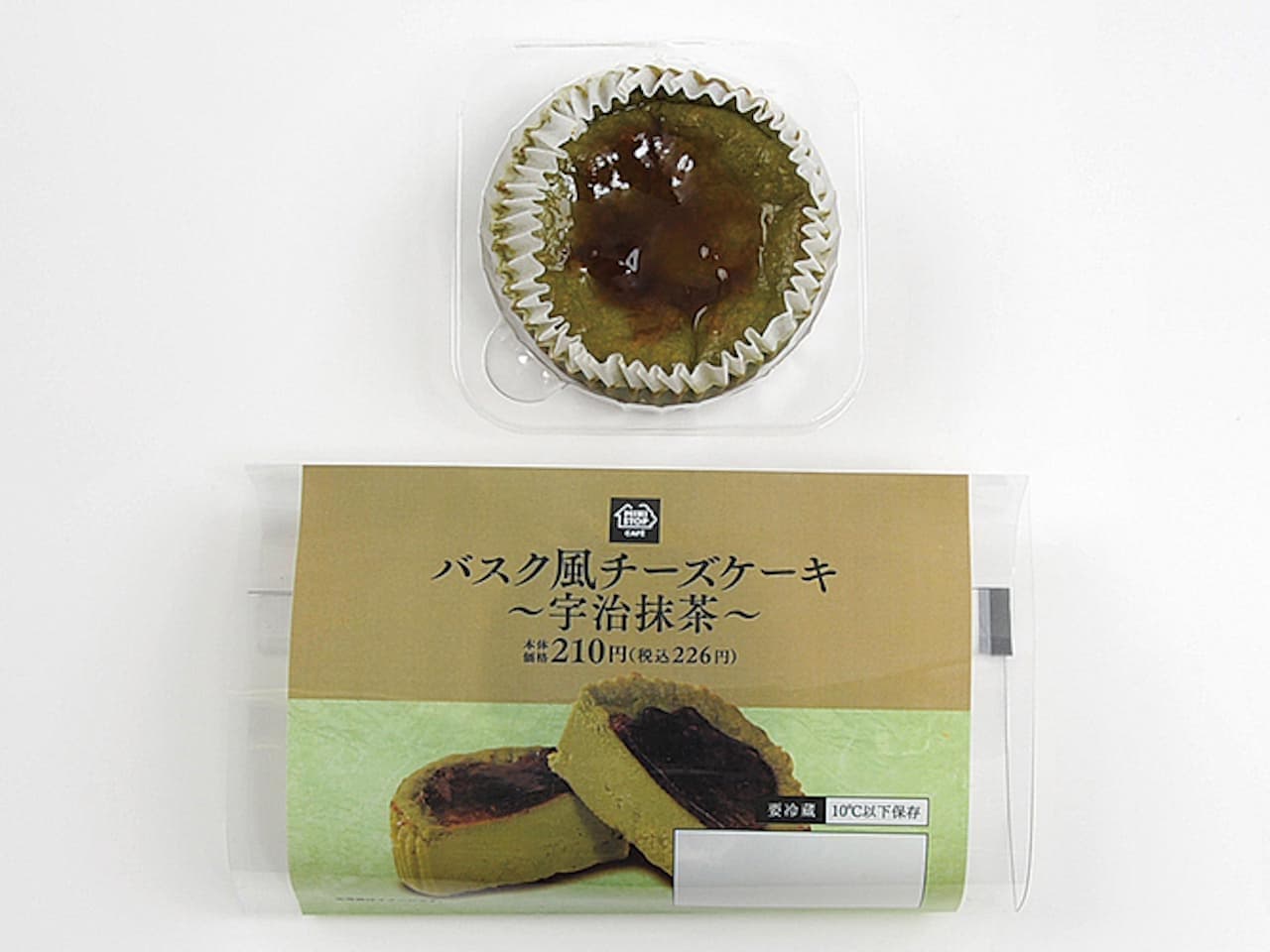 From "Basque-style cheese cake-Uji matcha-" Ministop