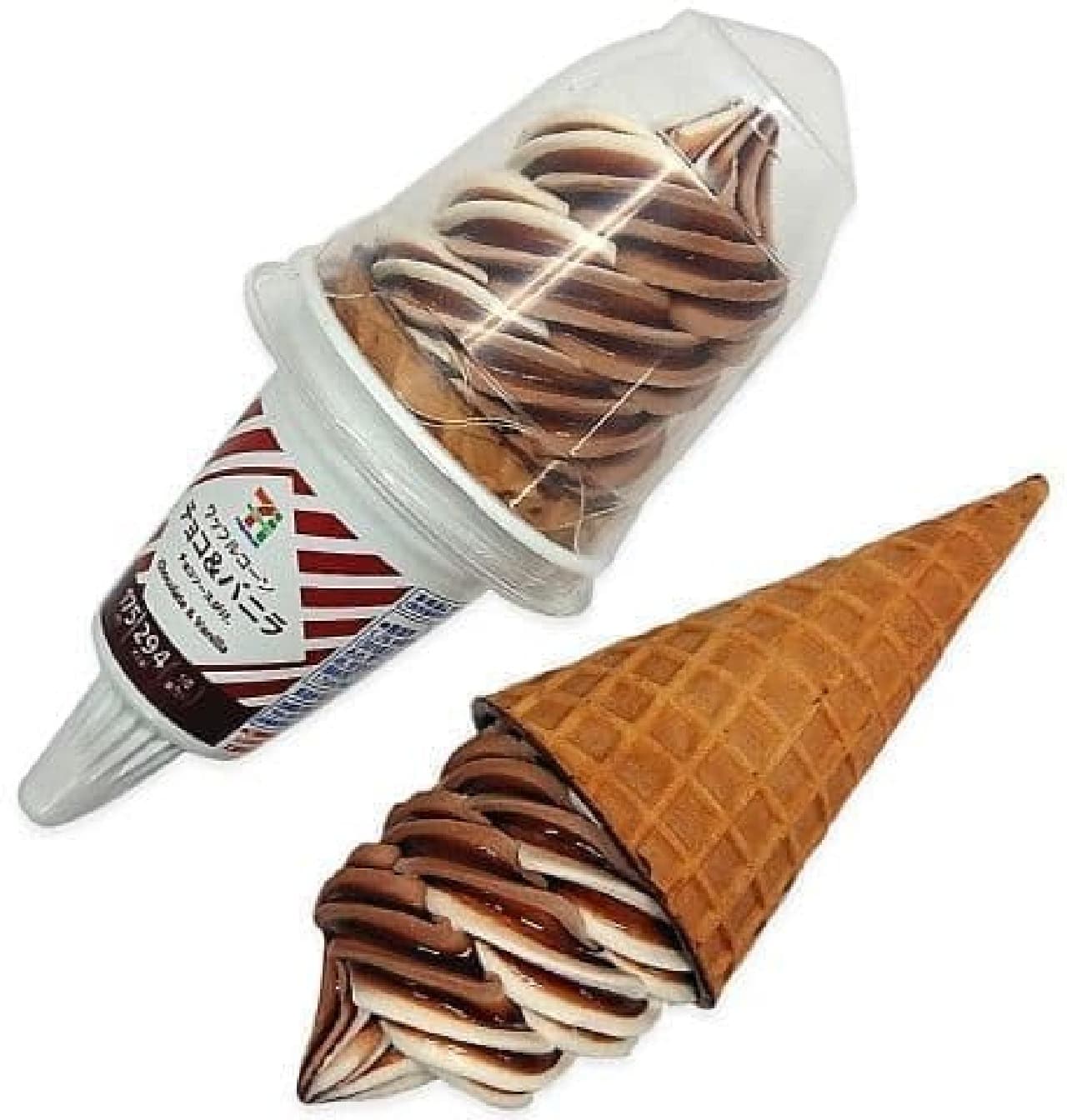 7-ELEVEN "7 Premium Waffle Cone Chocolate & Vanilla"