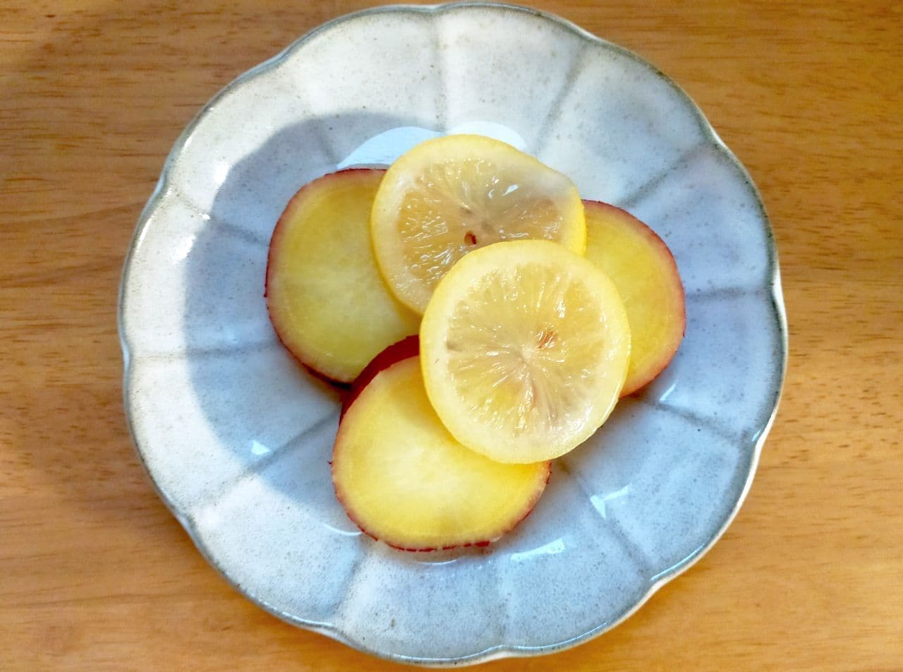 "Sweet potato simmered in lemon" simple recipe