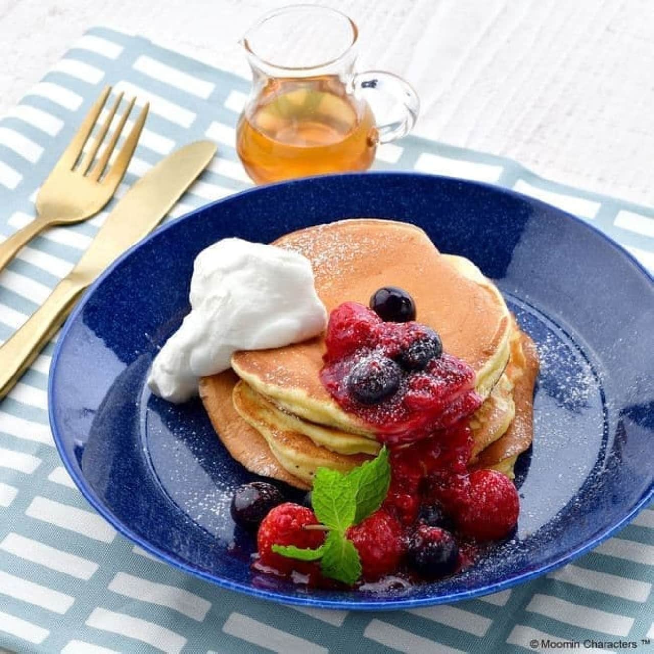 Moomin Cafe "Scandinavian style mixed berry pancake"