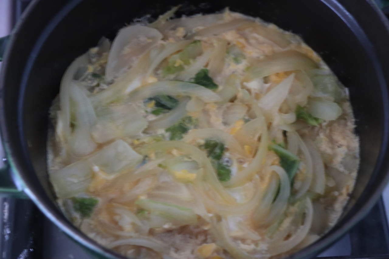 Chinese cabbage egg binding recipe