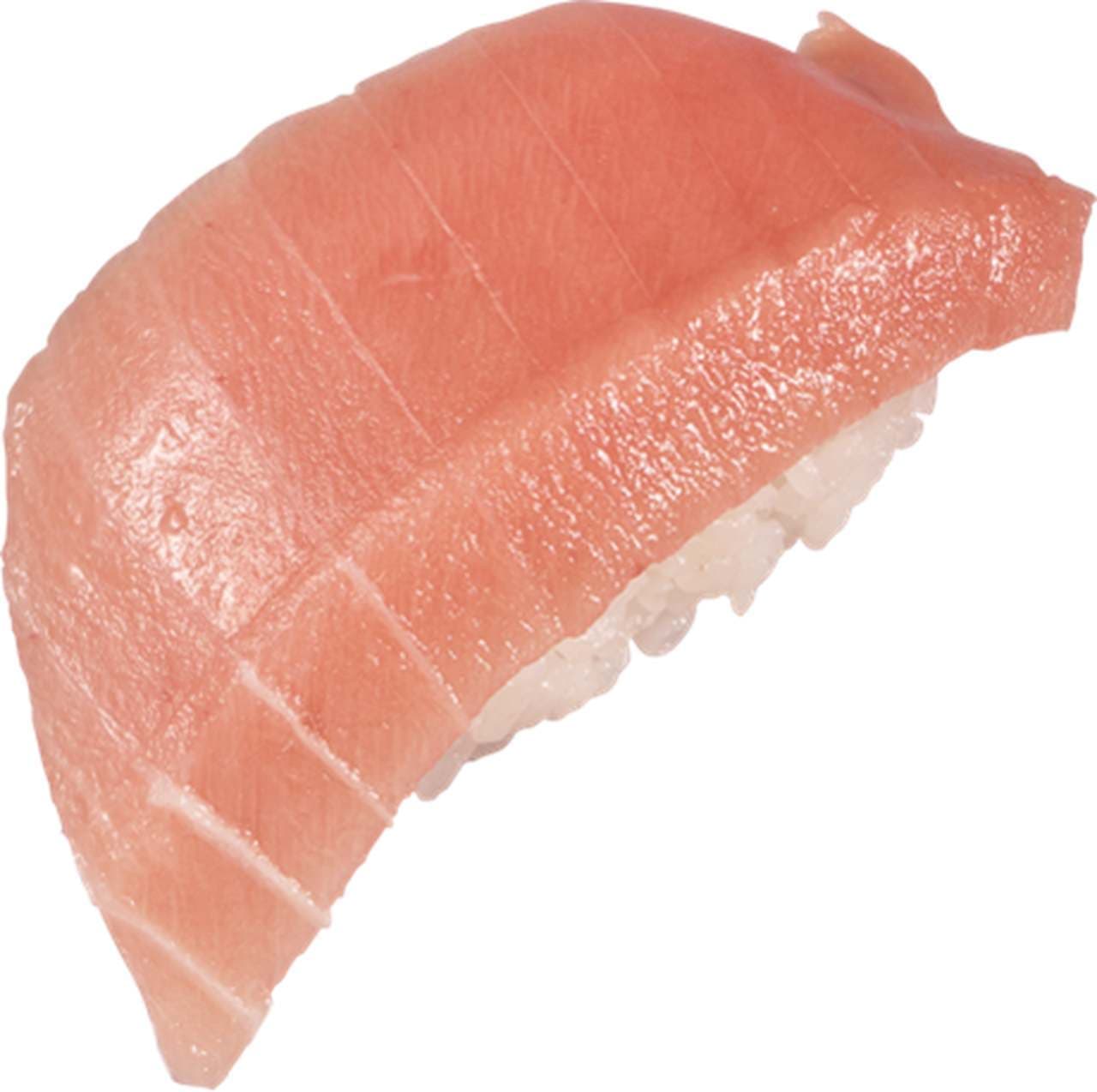 Kappa Sushi "Gorgeous Neta 100 Yen Series" with "Minami Tuna Toro" and "Big! Salmon"