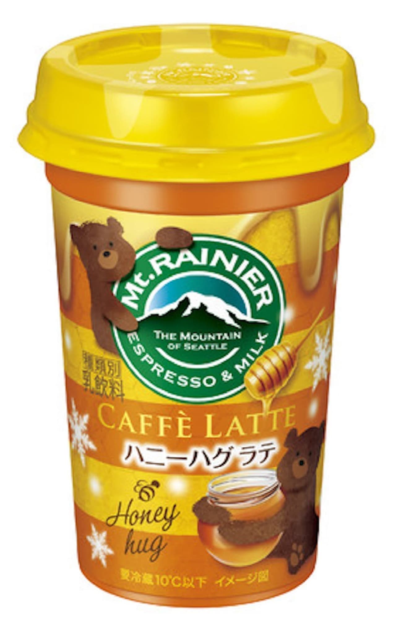 "Mount Rainier Cafe Latte Honey Hagrate" from Morinaga Milk Industry