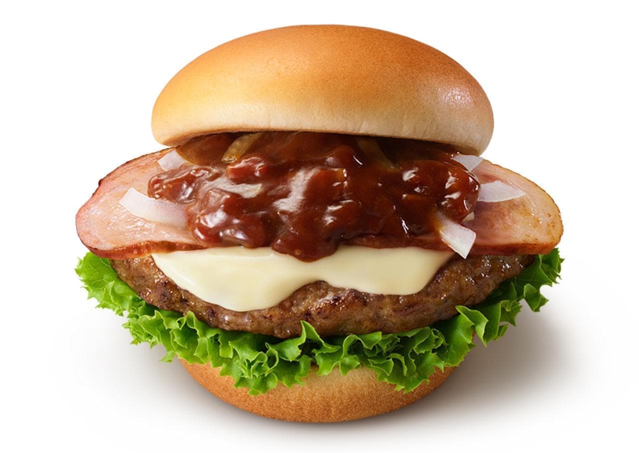 Mos Burger "Superb Spice & Demi Domestic Smoked Pork Loin and Cheese-Using Hokkaido Gouda Cheese-"