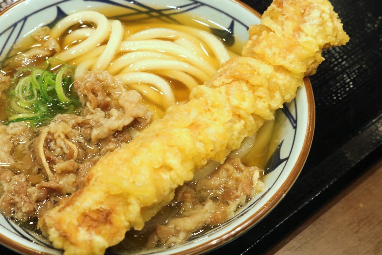 丸亀製麺の「丸亀ランチセット」の肉うどんセット