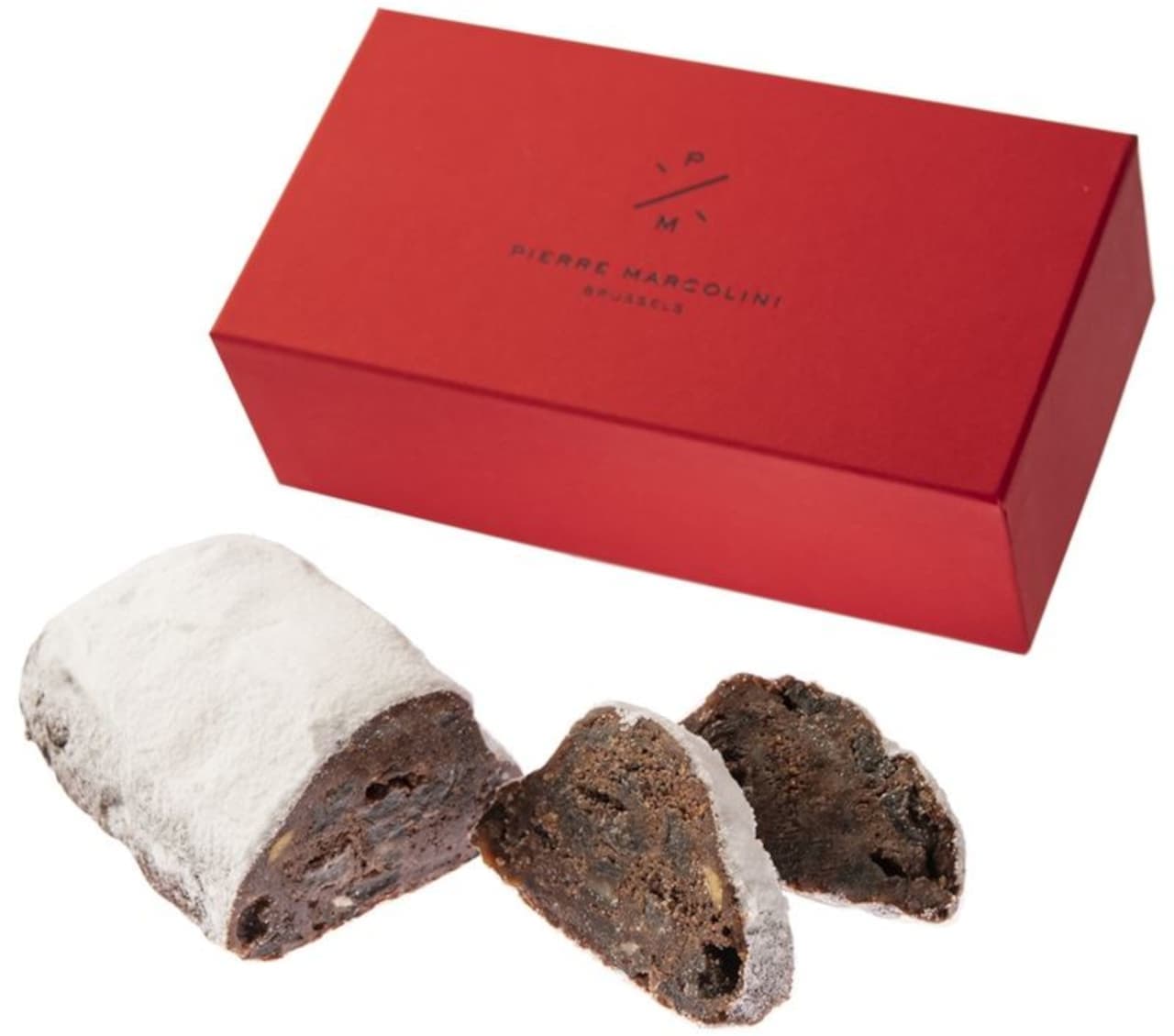 Pierre Marcolini with "Christmas Collection" and "Stollen" with cacao
