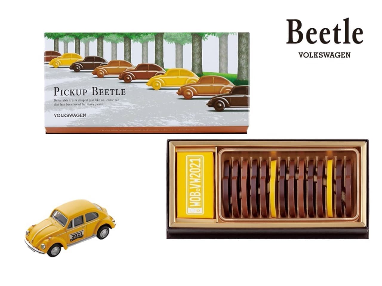 Morozoff and Volkswagen "Beetle" collaboration chocolate