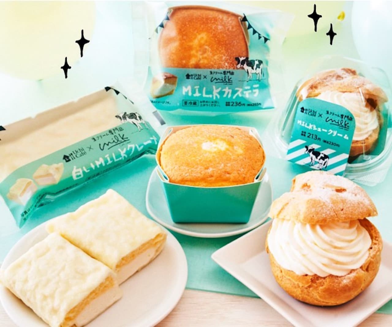 "Lawson x fresh cream specialty store MILK" 2nd collaboration sweets