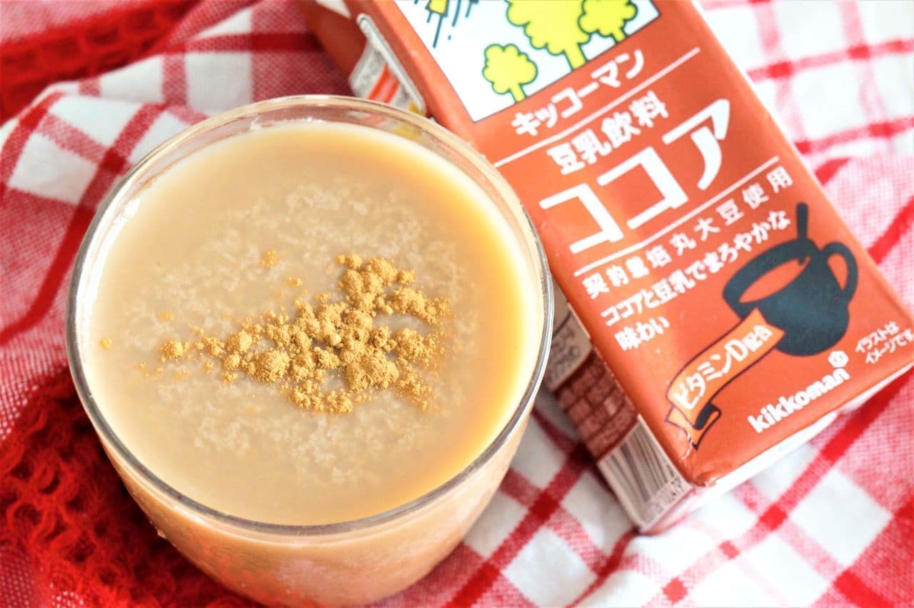 Kikkoman soy milk drink cocoa pudding