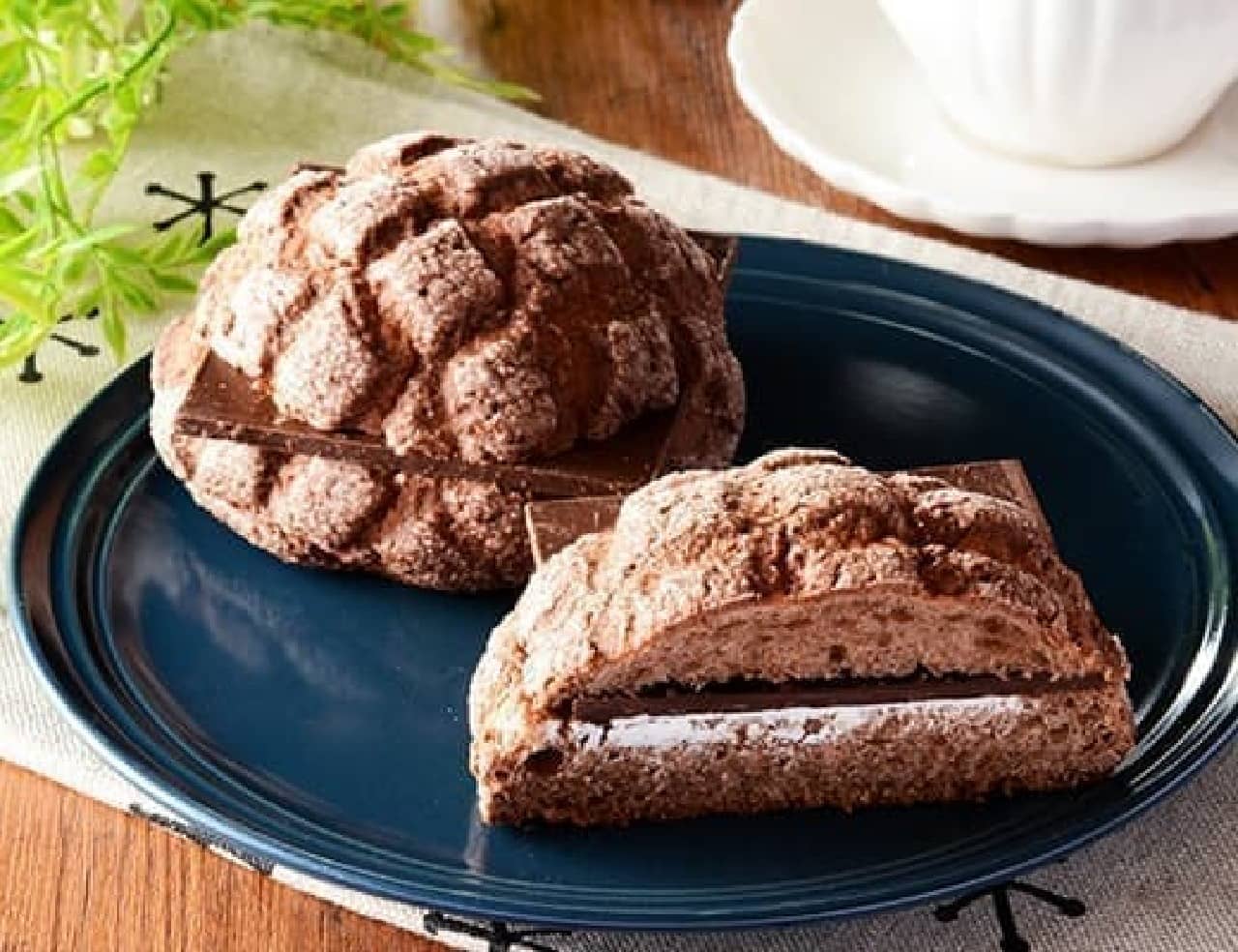 Lawson "Chocolate melon bread that sticks out"