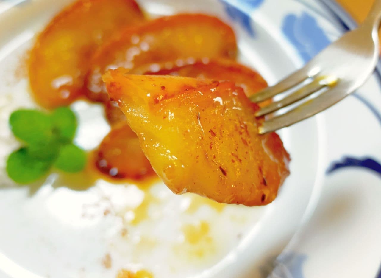 「りんごのカラメルバター焼き」レシピ