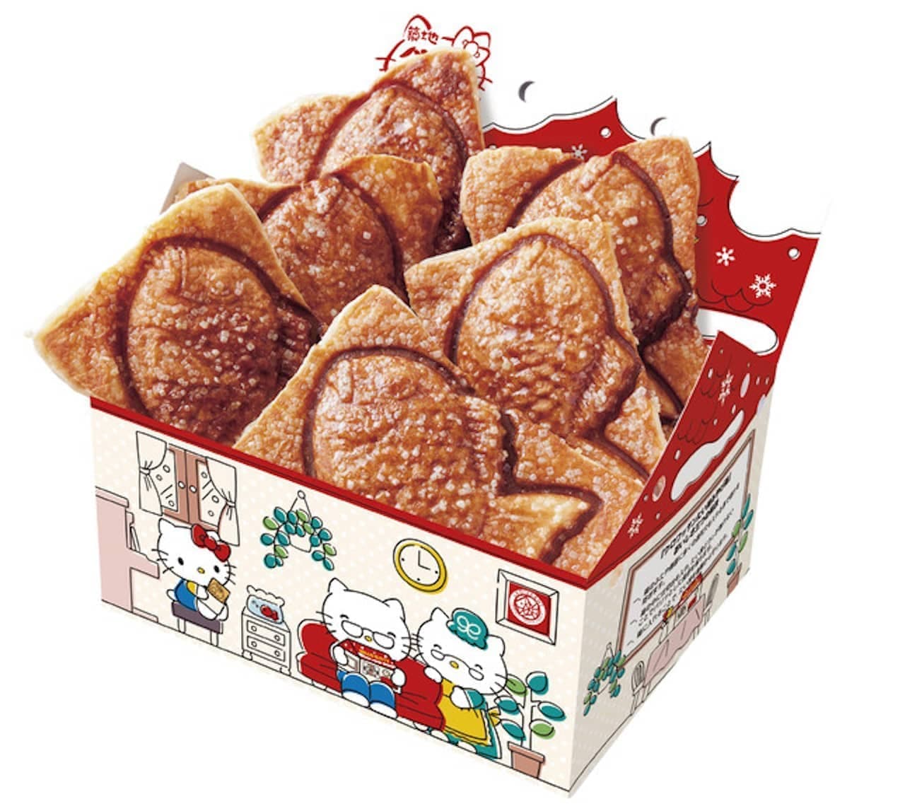 Tsukiji Gindaco "Croissant Taiyaki Hello Kitty BOX"