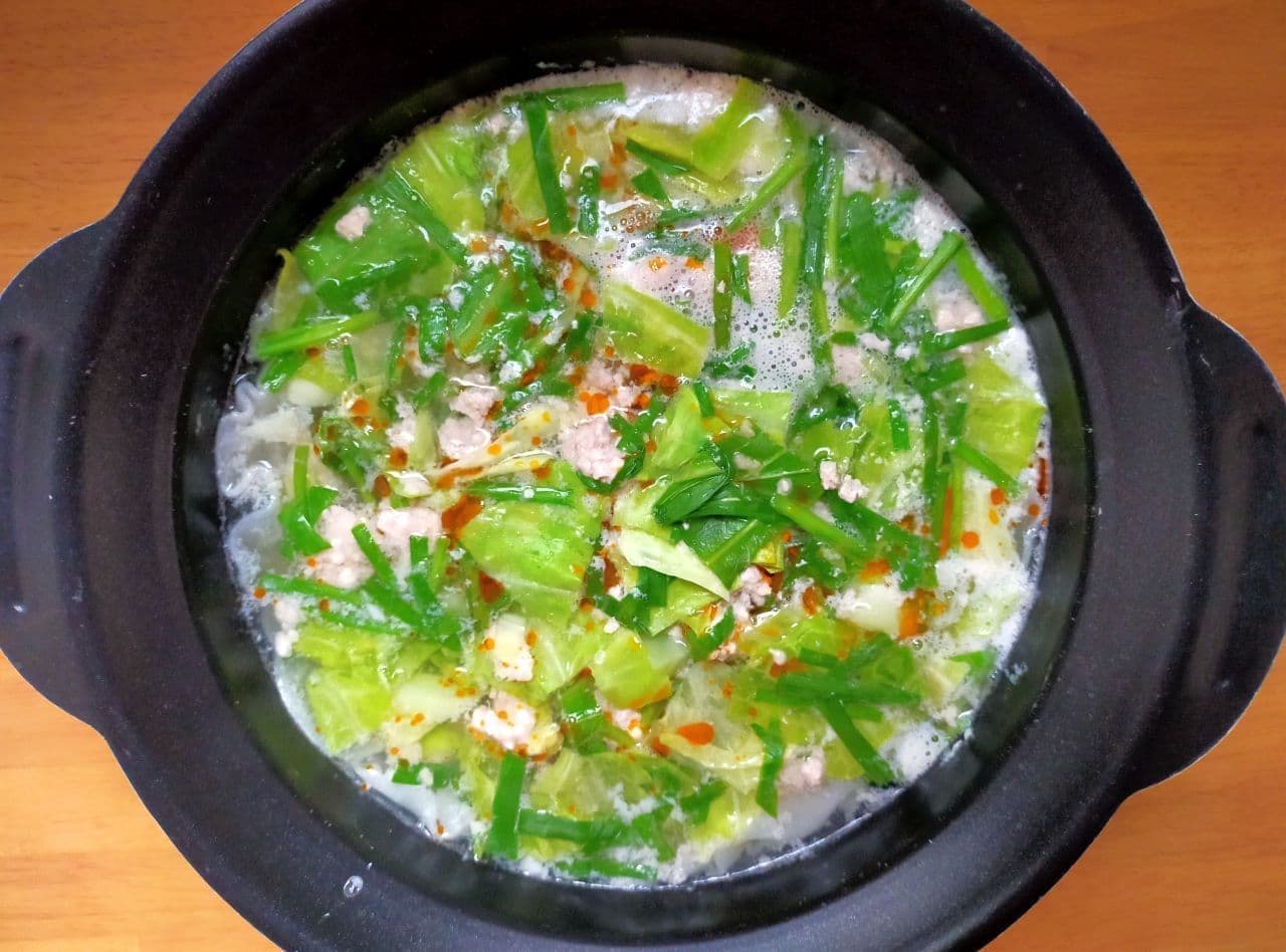 餃子風スープ鍋のレシピ