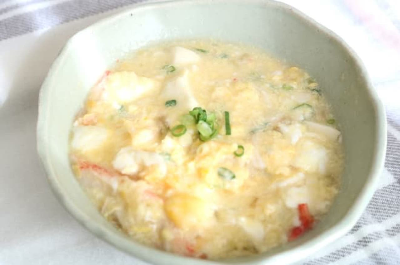 Recipe for "Chinese-style crab stick ankake soup with tofu"