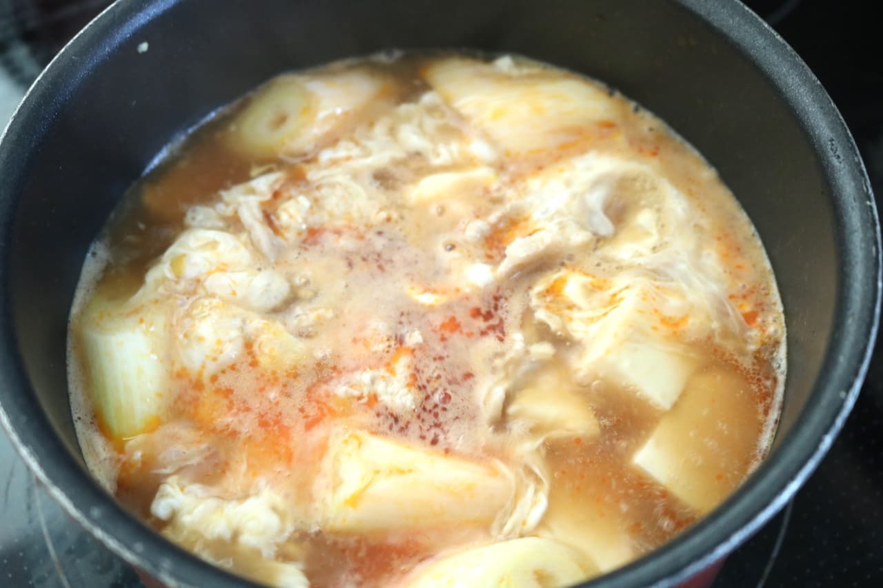 ミツカンおかずスープの素「酸辣湯豆腐」
