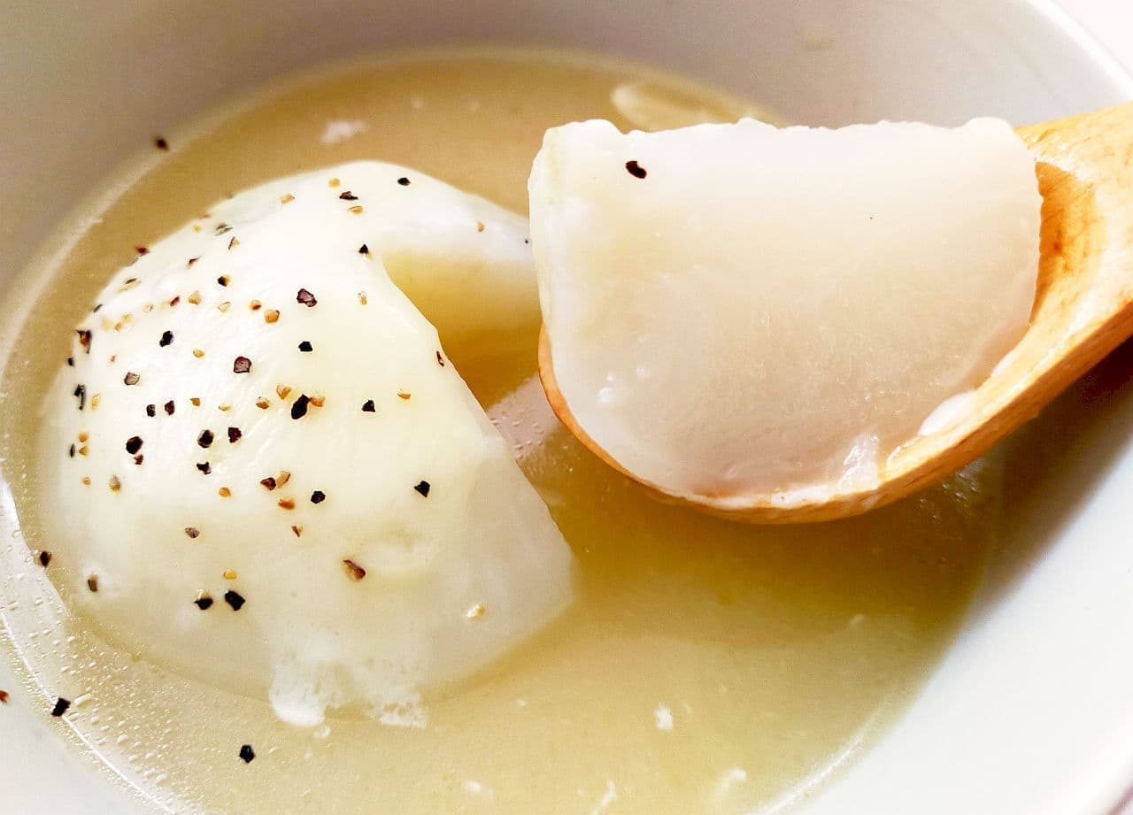 Easy recipe for "whole turnip soup" in the microwave