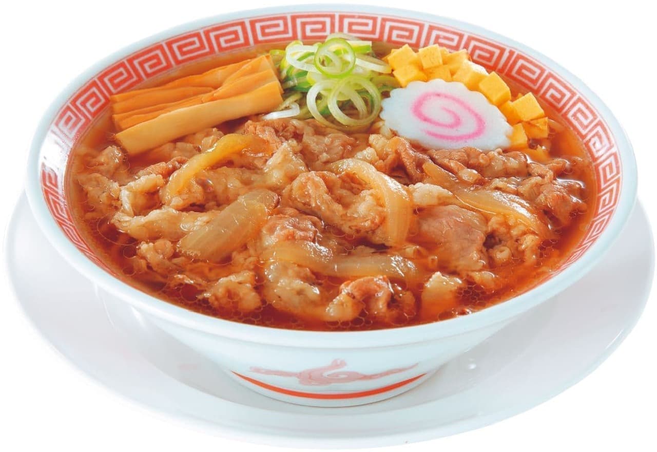 Kourakuen "New Year's Eve Meat Chinese Soba Using Yoronotaki's Yoro Beef Bowl"
