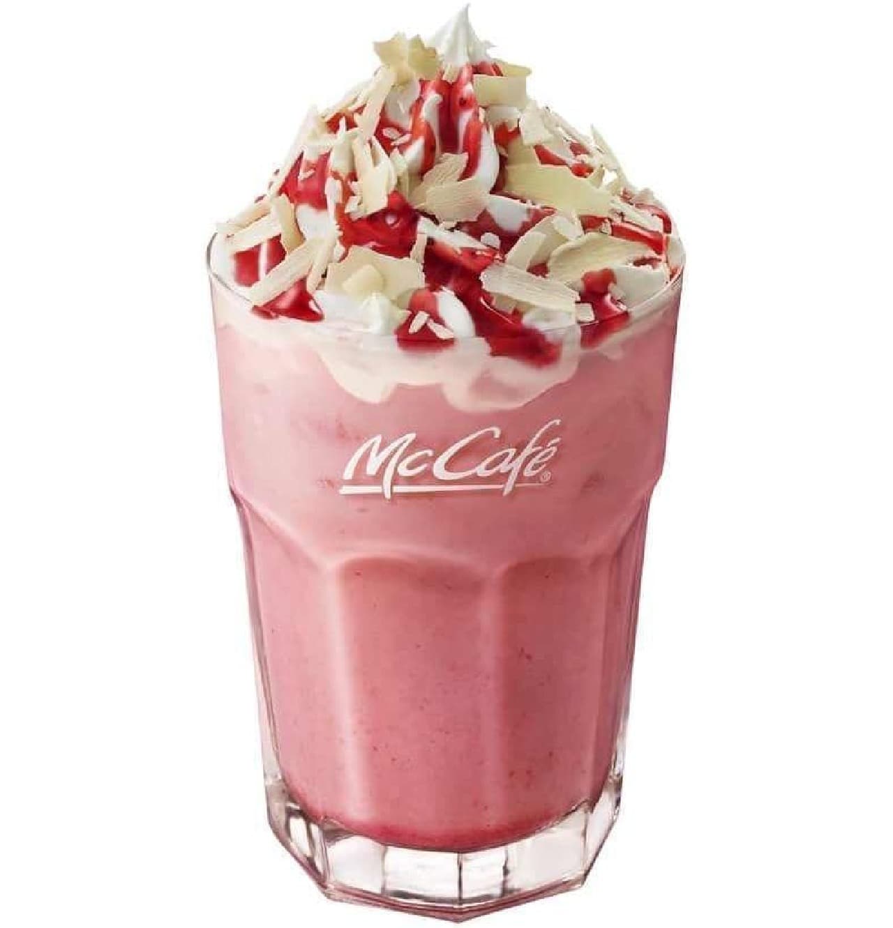 McDonald's "Ice White Chocolate Strawberry Latte"