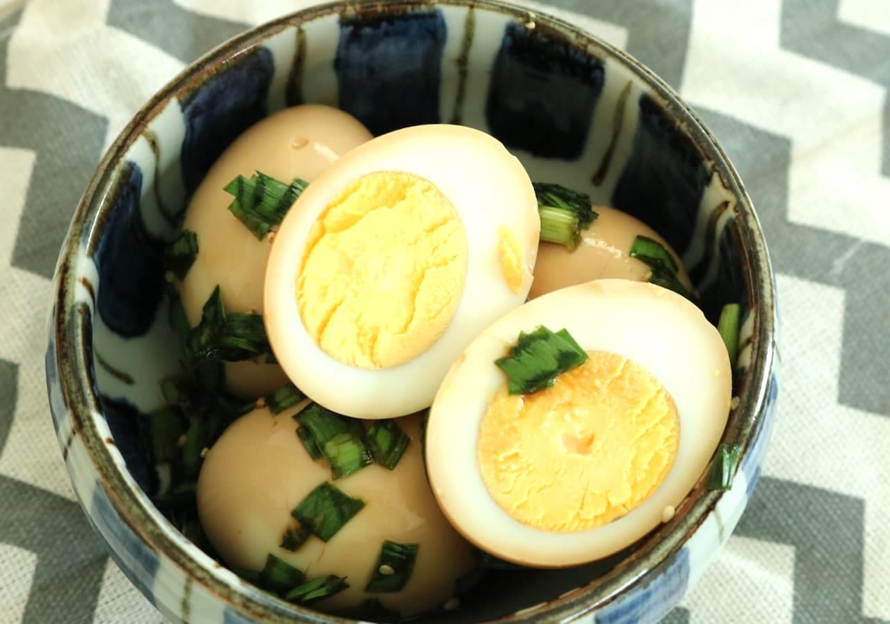 「にらニンニク煮卵」のレシピ