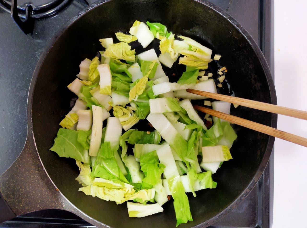 白菜のペペロンチーノ風レシピ