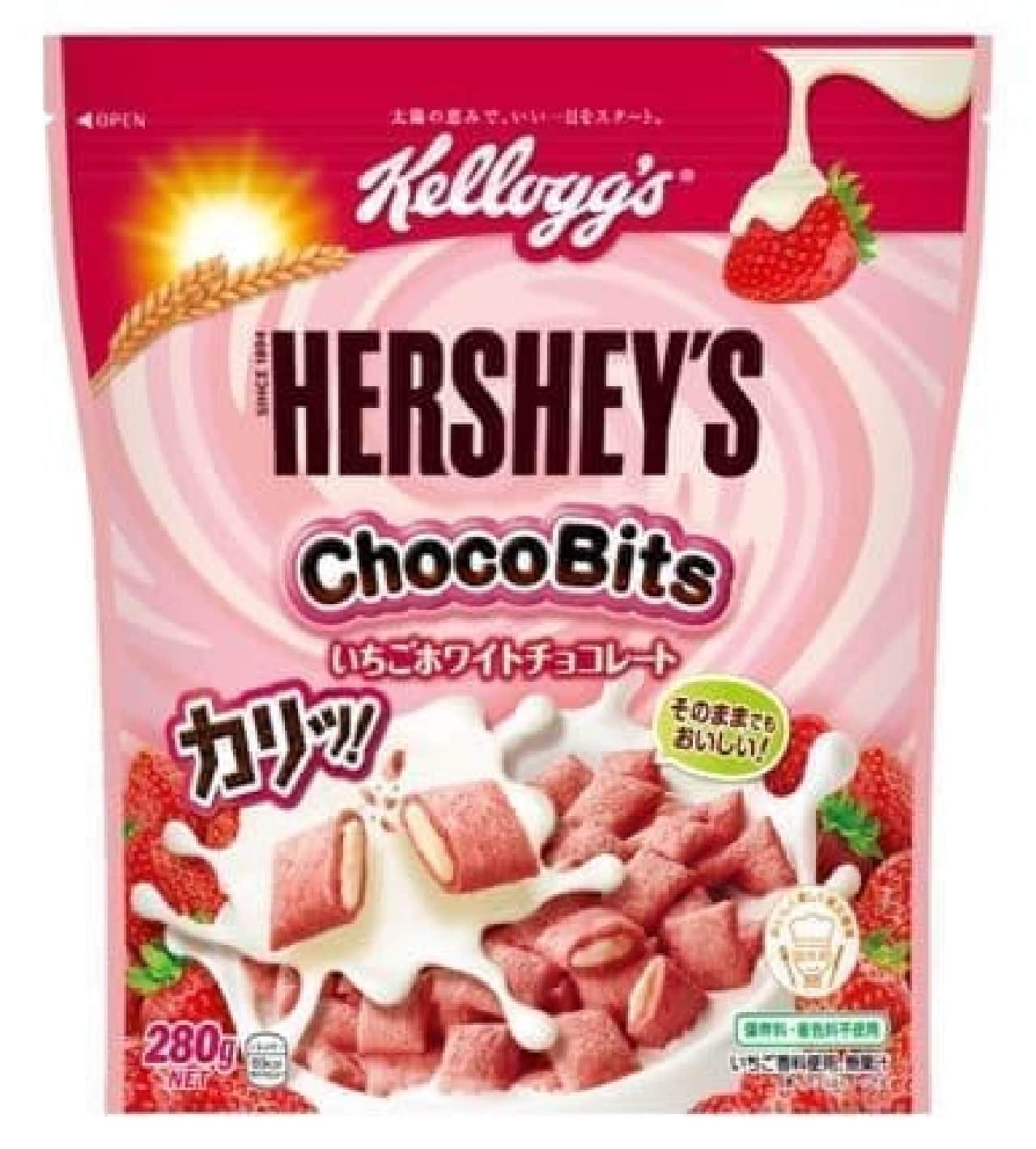 ケロッグ ハーシー チョコビッツ いちごホワイトチョコレート