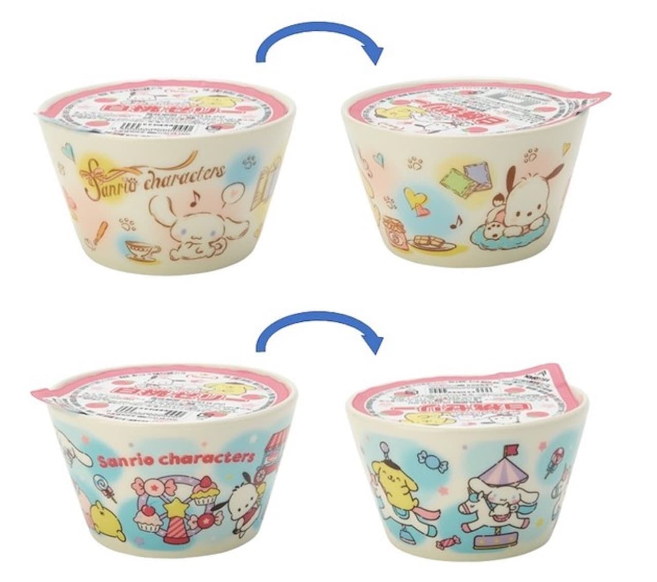 FamilyMart "Sanrio Characters Bowl & White Peach Jelly"