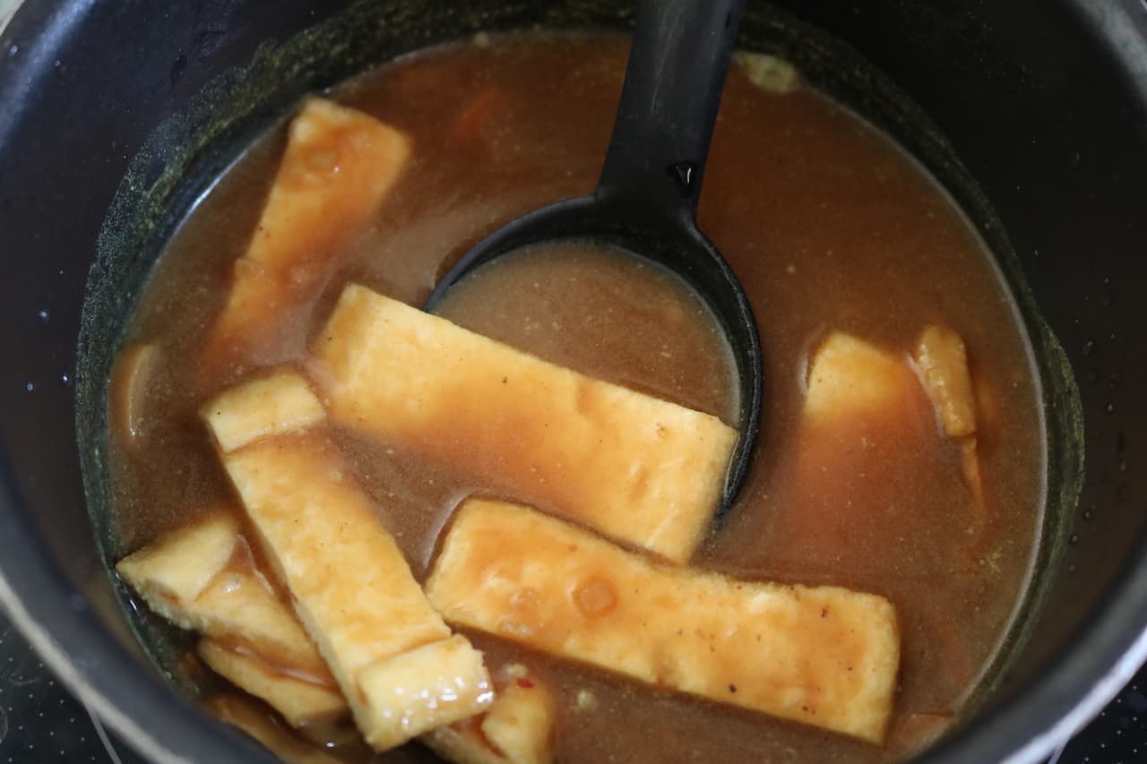 Arrange recipe "curry udon"