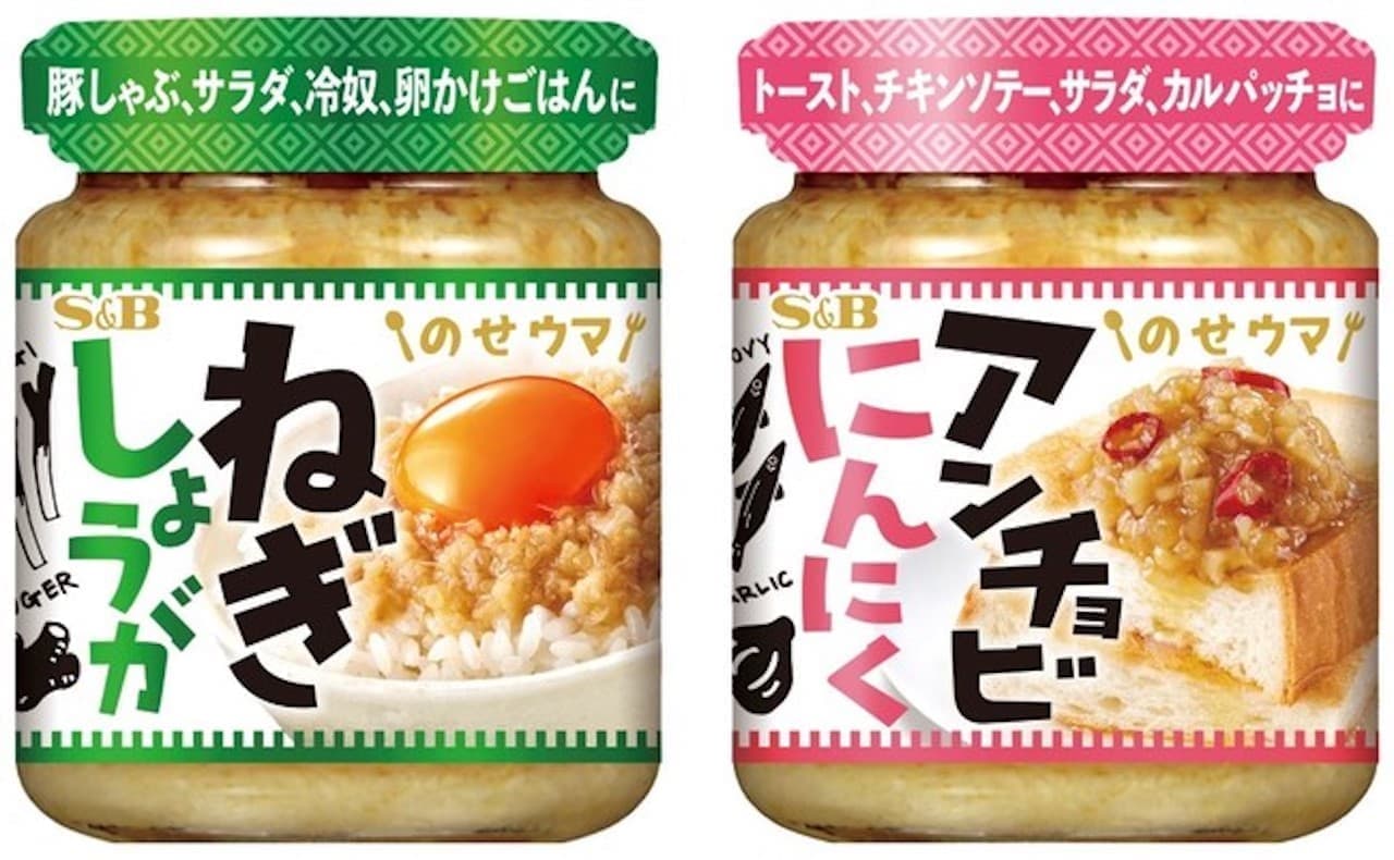 All-purpose seasoning in a bottle "Noseuma! Green onion ginger" and "Noseuma! Anchovy garlic"