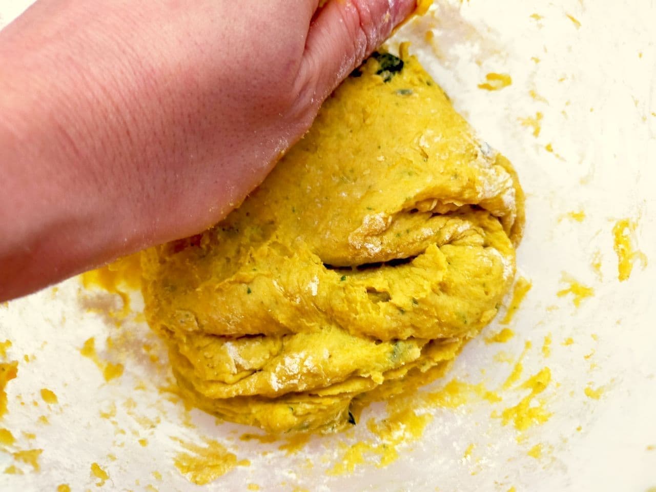 Simple recipe for "pumpkin scones" made with pancake mix