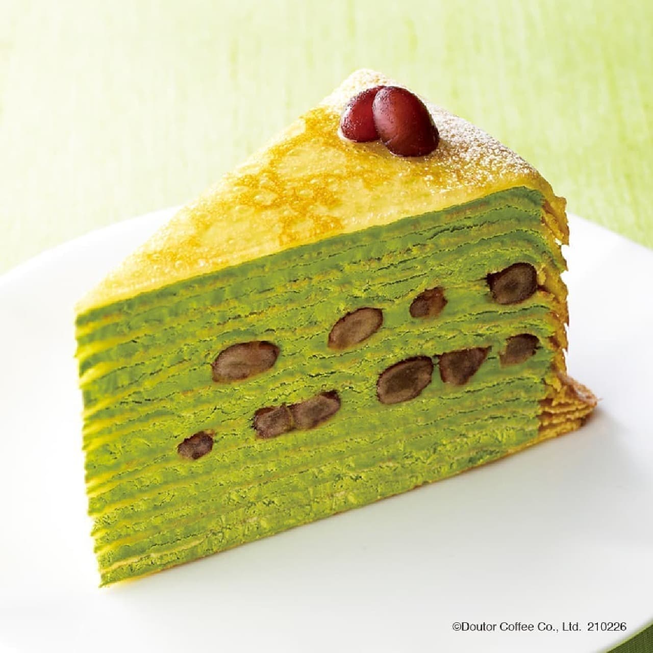 Doutor "Mille crêpes of Uji matcha from Kyoto prefecture"