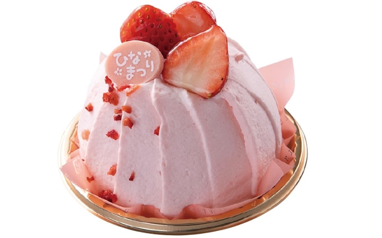 シャトレーゼ「桃の節句 苺のムースケーキ」