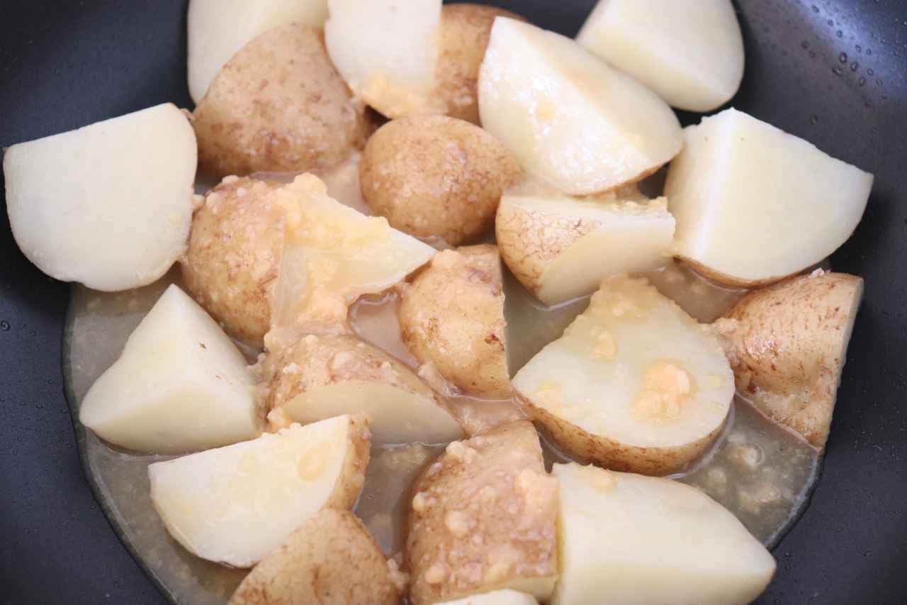 Stir-fried new potato miso