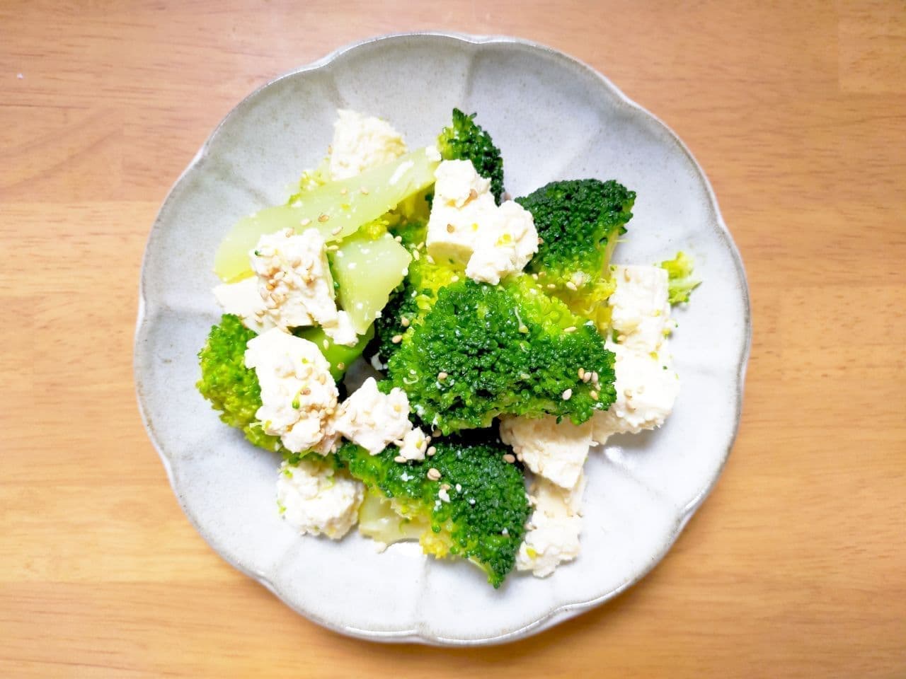Recipe for "Broccoli and Tofu Namul