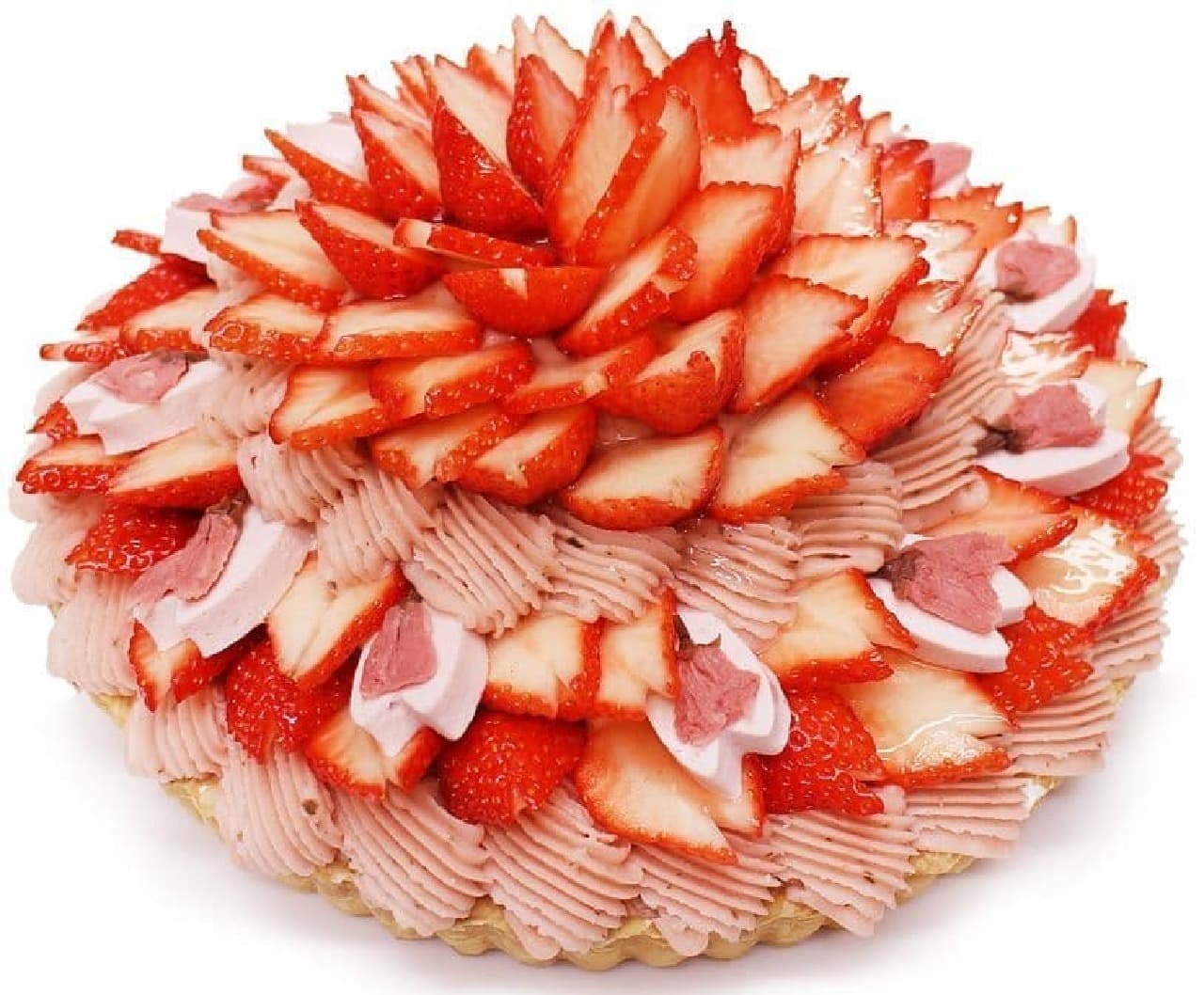 カフェコムサ「満開－いちごと桜のケーキ－」