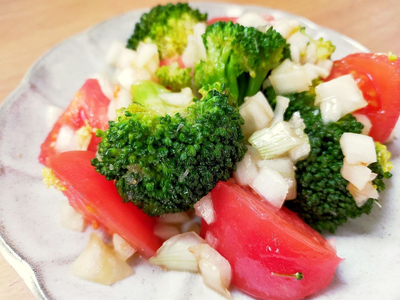 "Japanese-style broccoli marinade" recipe