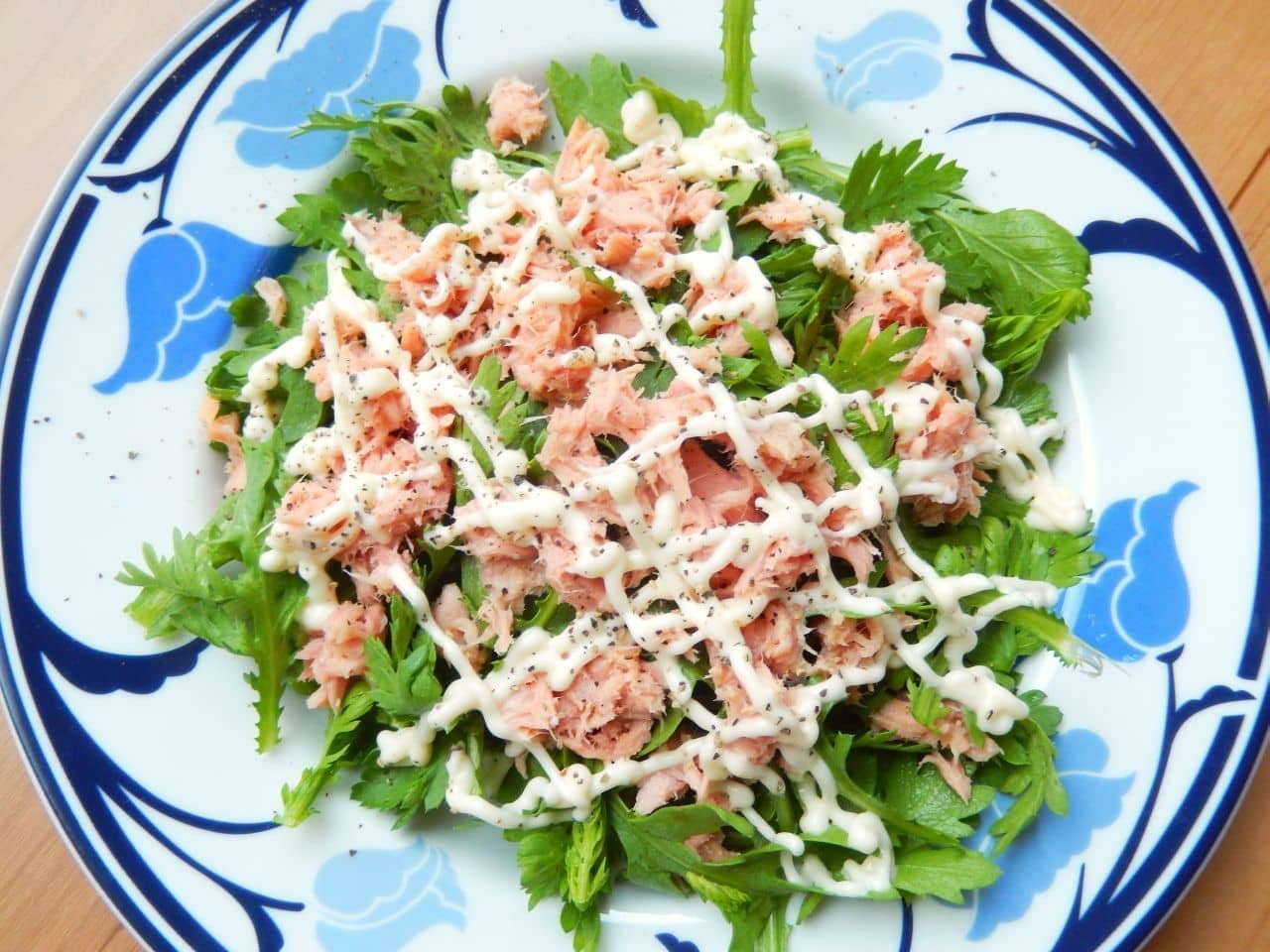 「生春菊とツナマヨのサラダ」の簡単レシピ