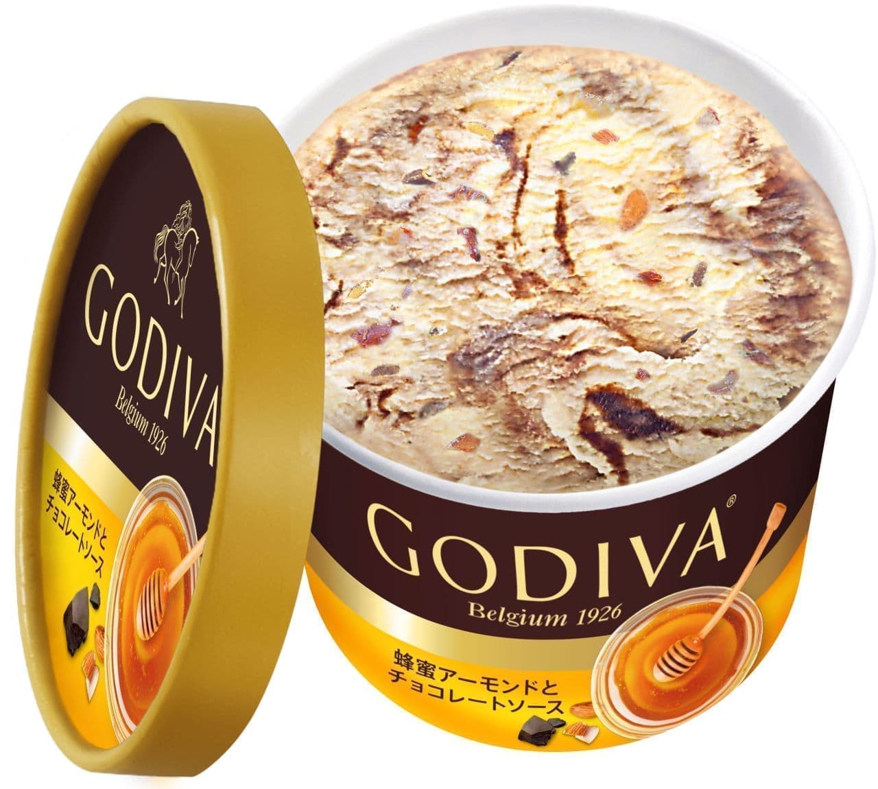 ゴディバ「蜂蜜アーモンドとチョコレートソース」