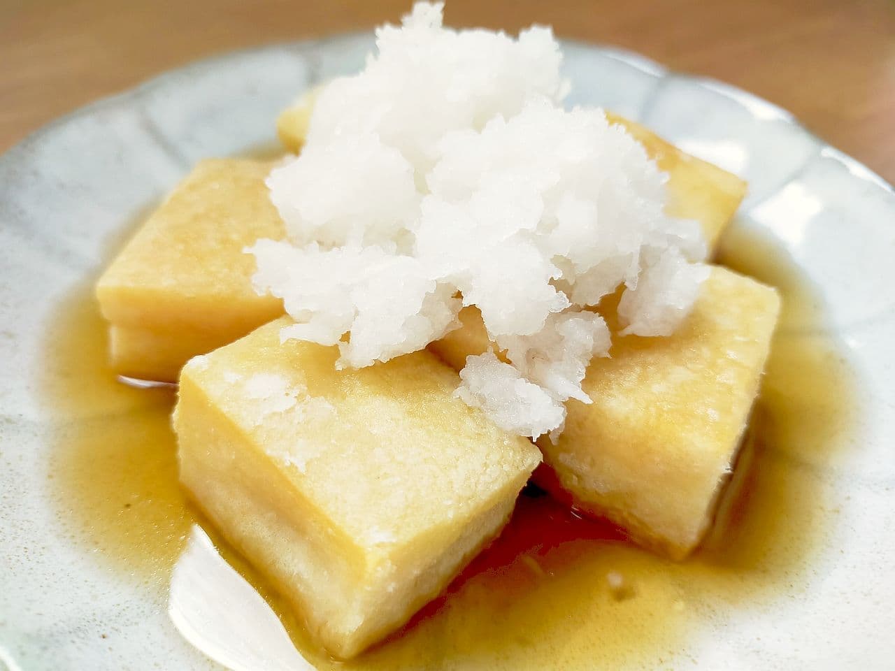 「高野豆腐の揚げだし」レシピ